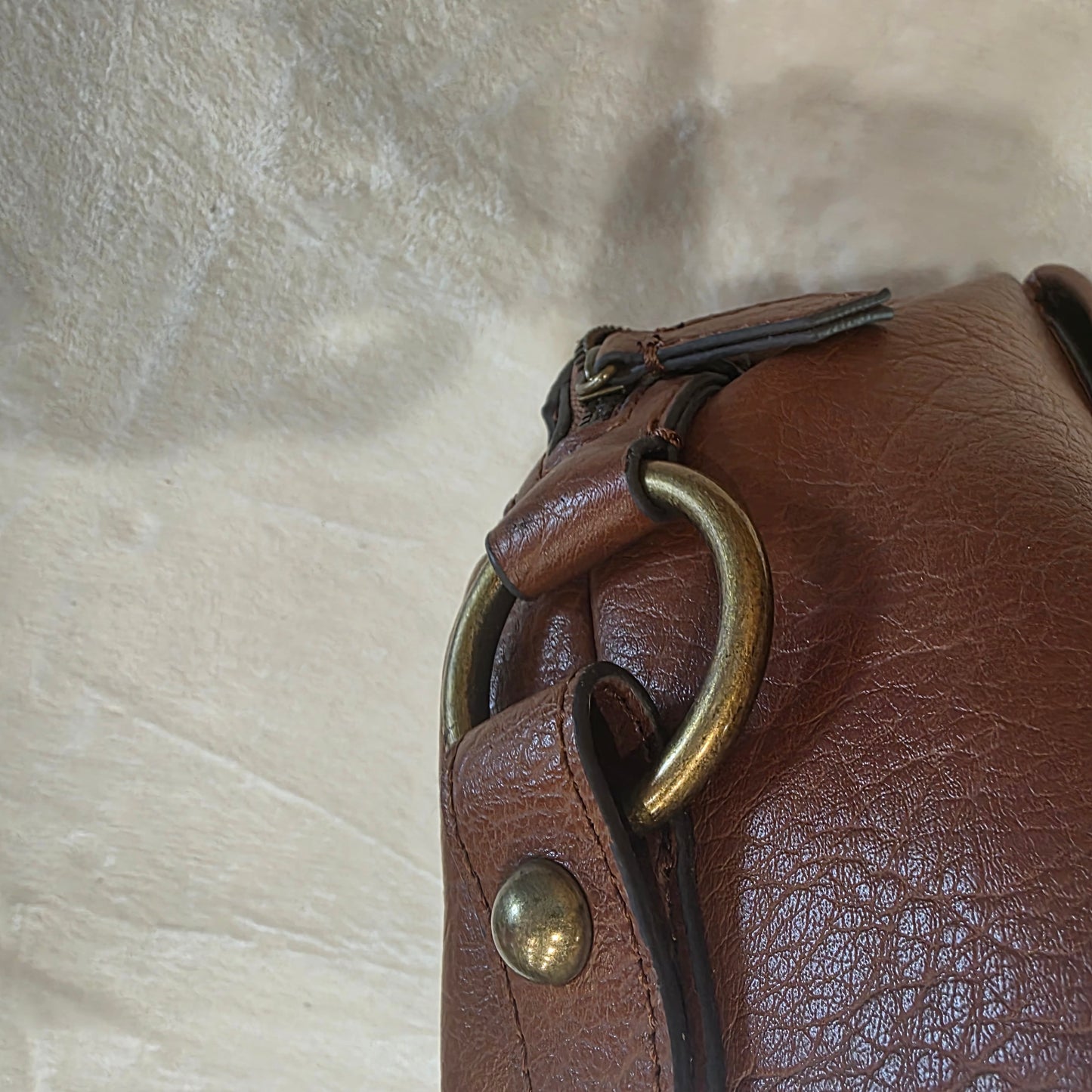 Frye & Co Womens Satchel Handbag Leather Brown
