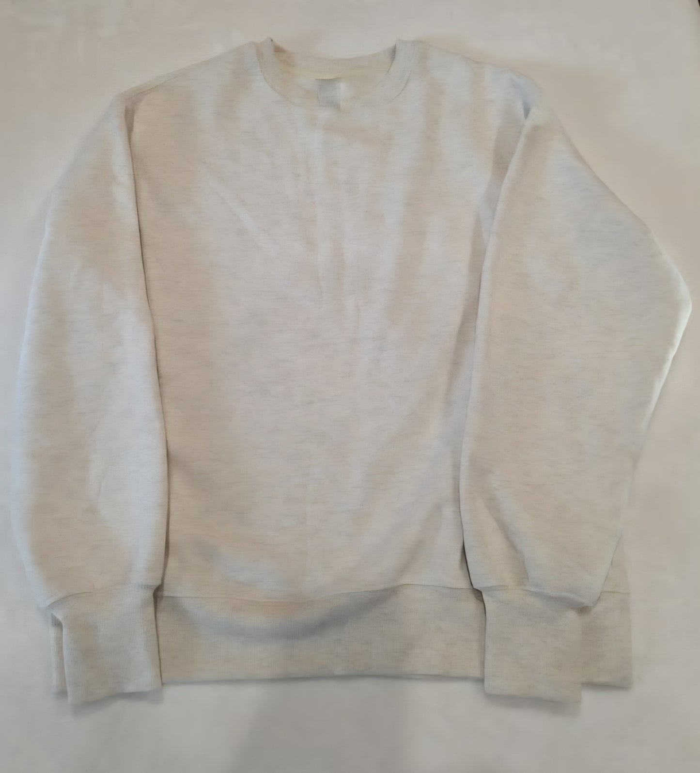 Harmony & Balance Gray Cotton Blend Fleece Sweatshirt Thumb Holes Cozy Pullover