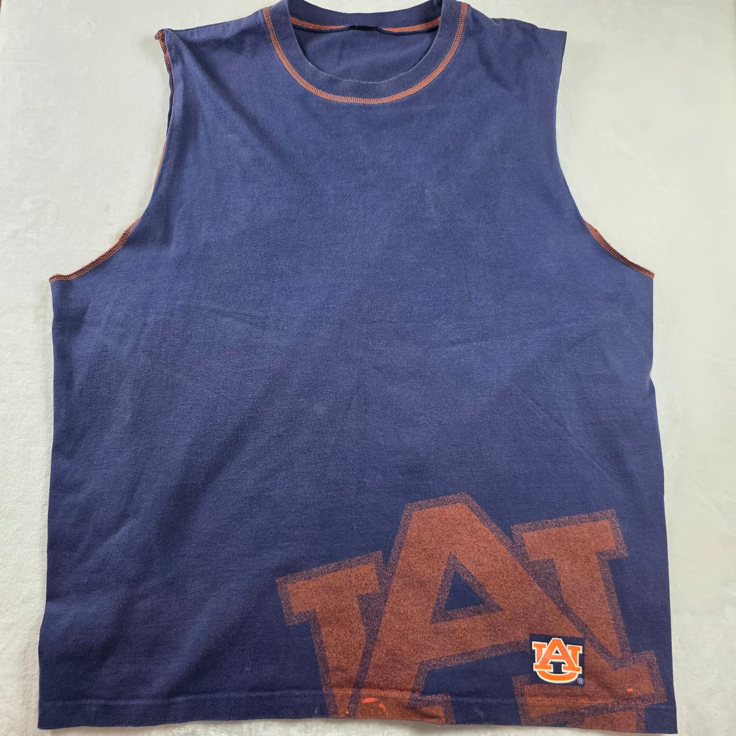 Starter Auburn Tigers Sleeveless Shirt Mens XL Blue NCAA Tank Top Tagless Sport