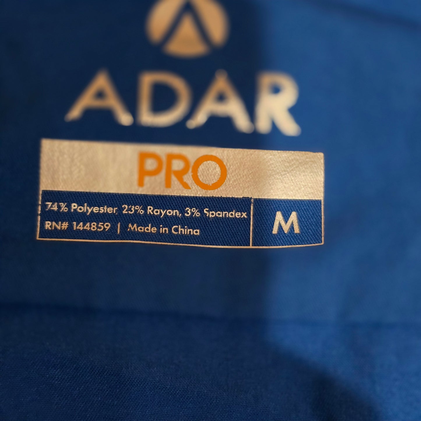 Womens Adar Pro Royal Blue Scrub Set Medium Medical Nurse Uniform Top Pants