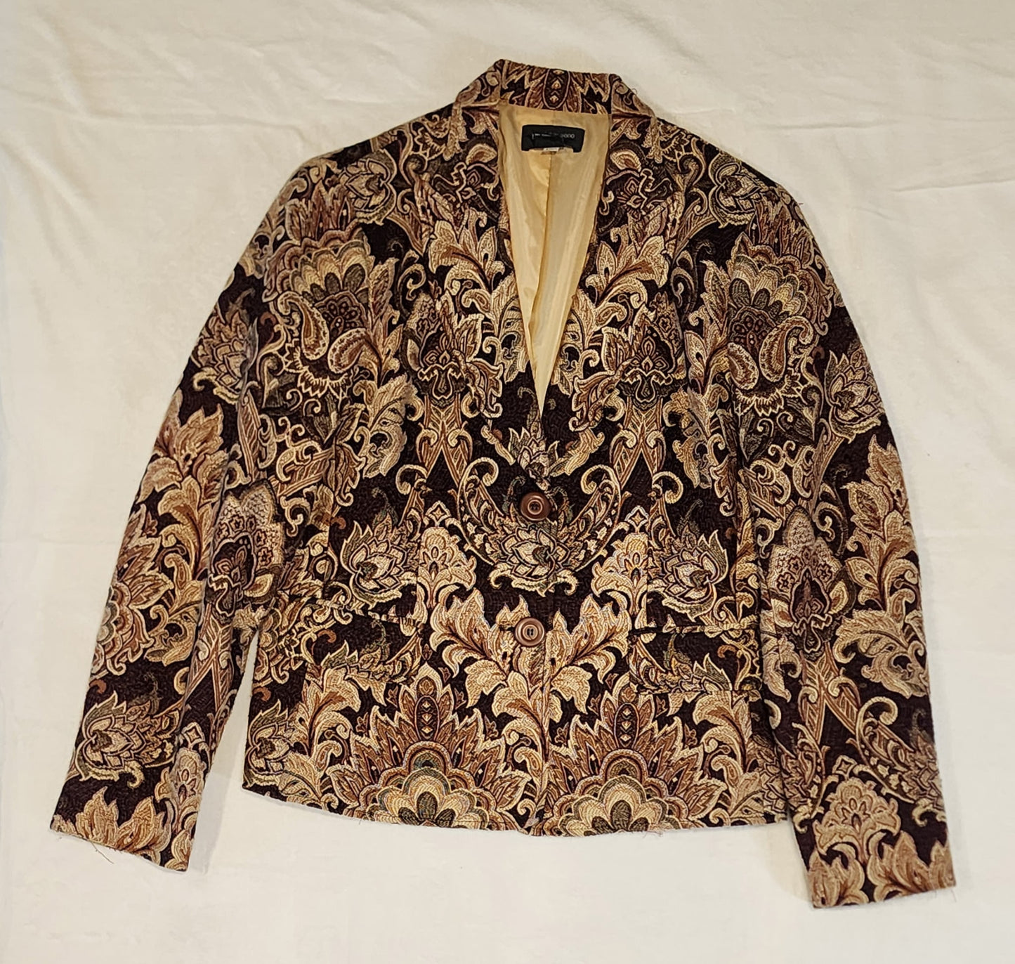 Vintage Focus 2000 Paisley Blazer W Size 10