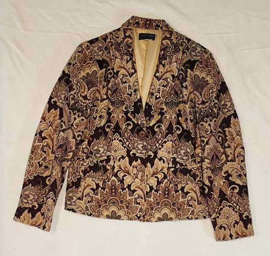 Vintage Focus 2000 Paisley Blazer W Size 10