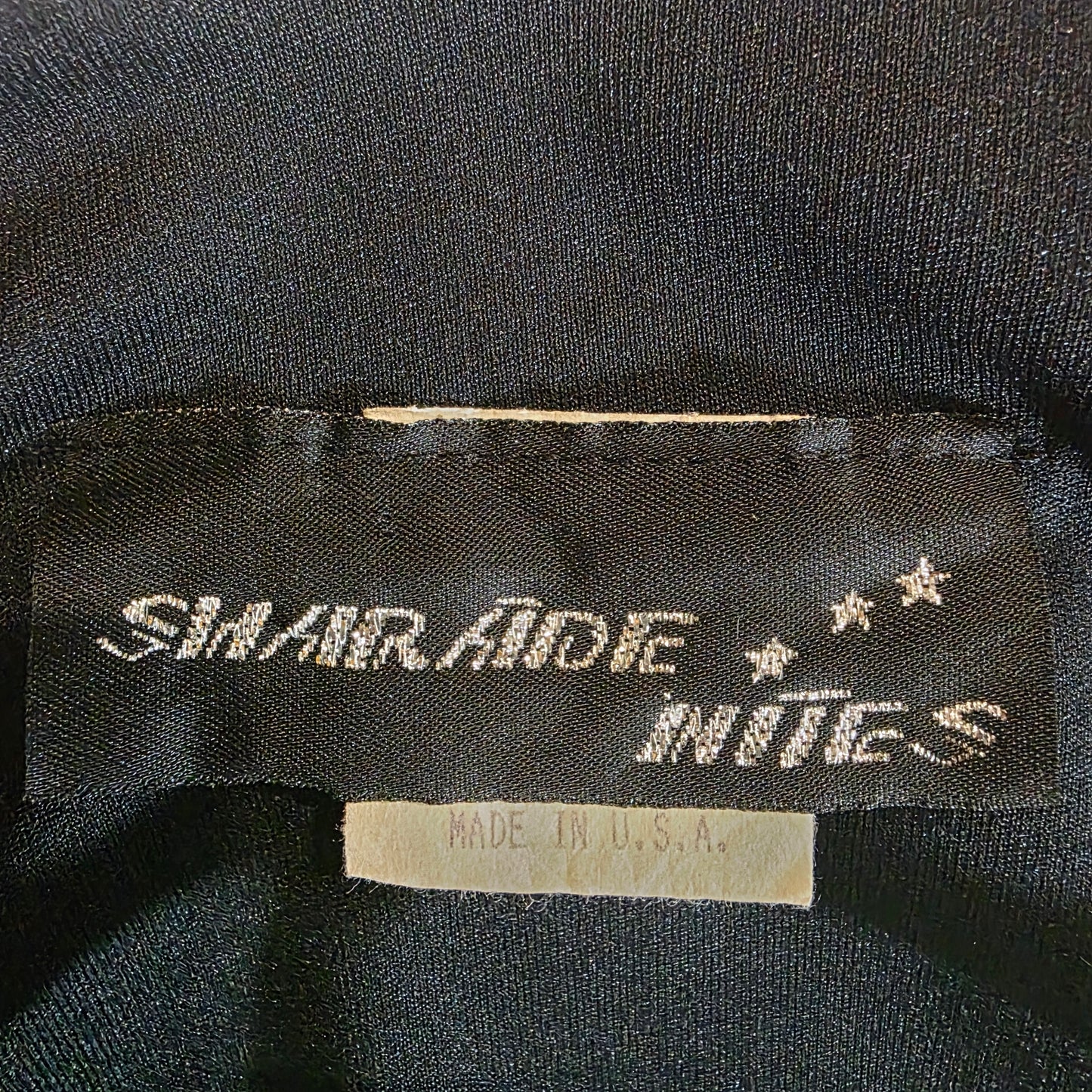 Vintage Sarade Nites 80’s Blue|Black Shimmering Jacket Made in USA Women’s Size 8