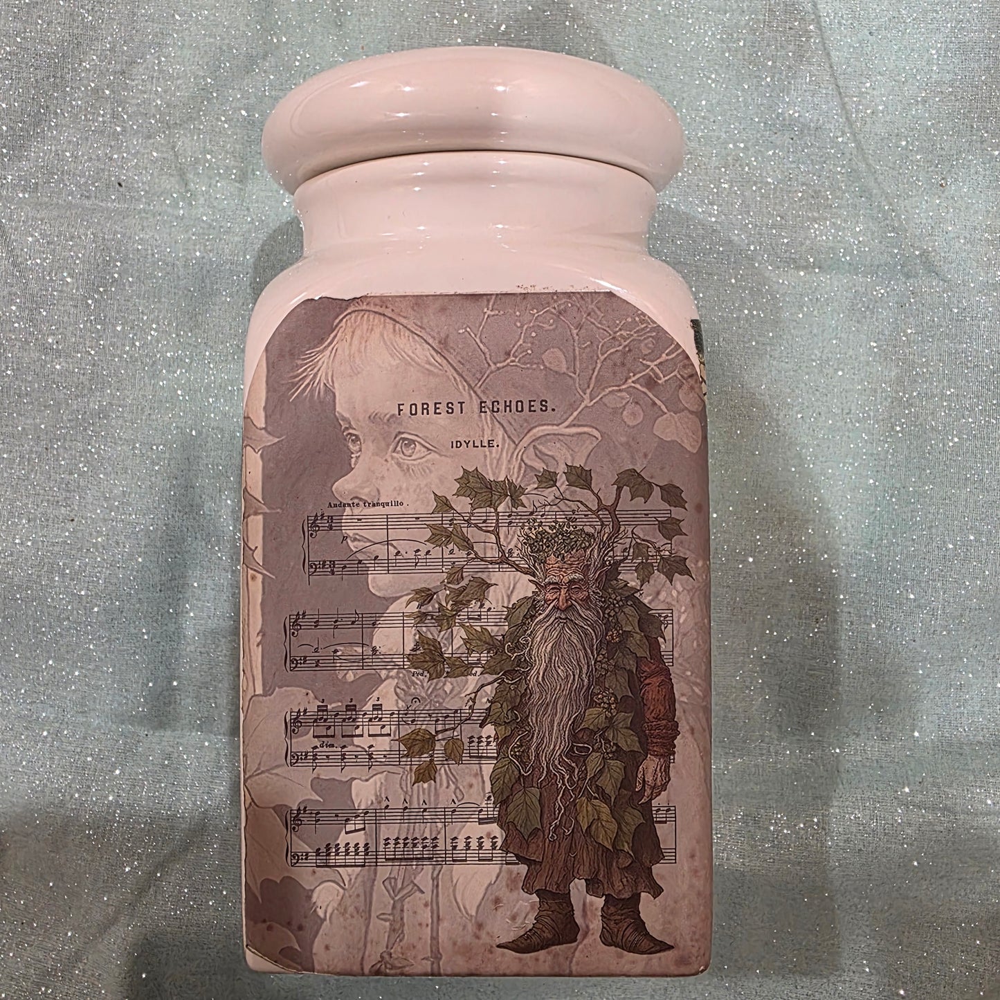 Cottagecore Forest Fantasy Decorative Storage Jar