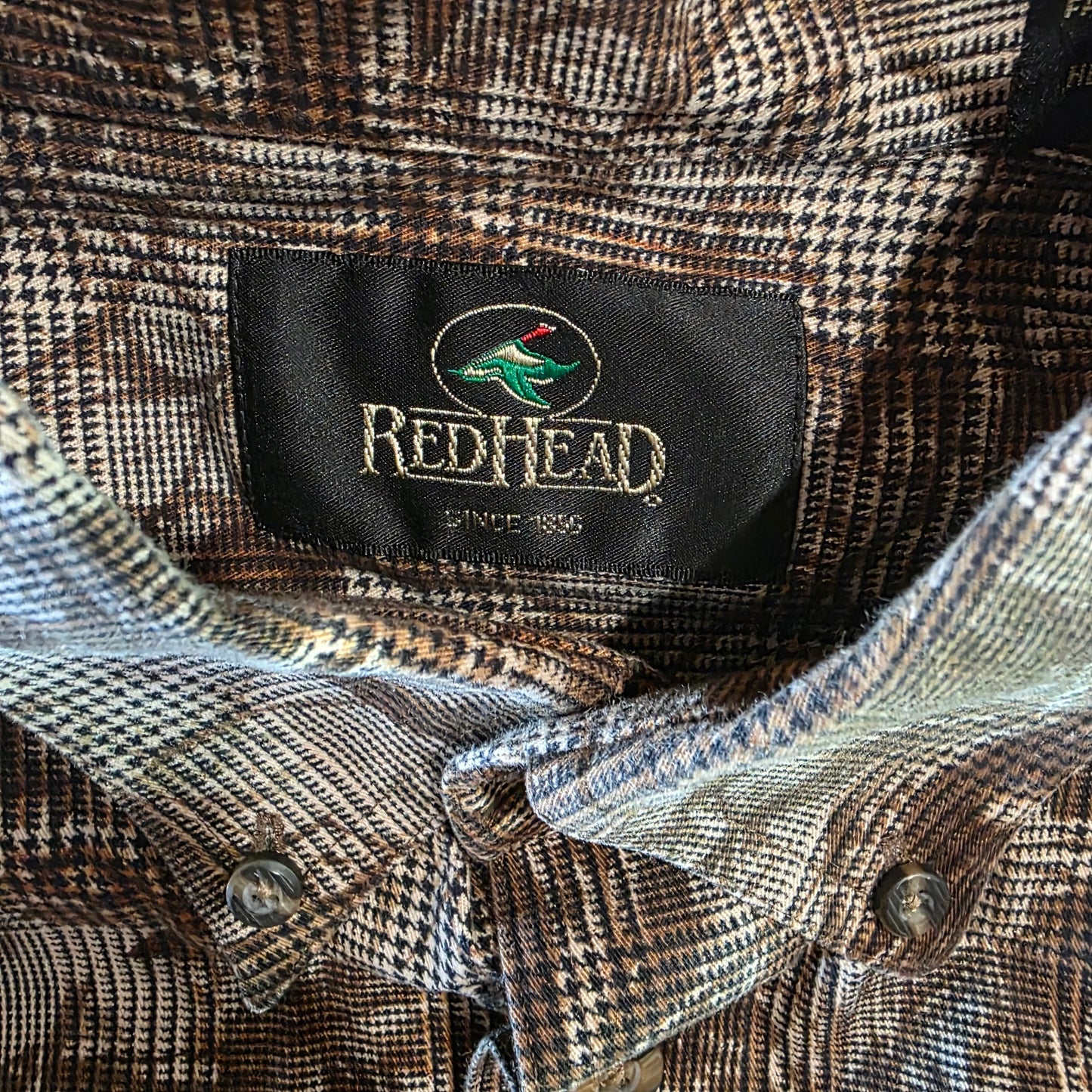 Redhead Shirt Large Tall Camo Bucks Whitetail Deer Button Down Long Sleeve