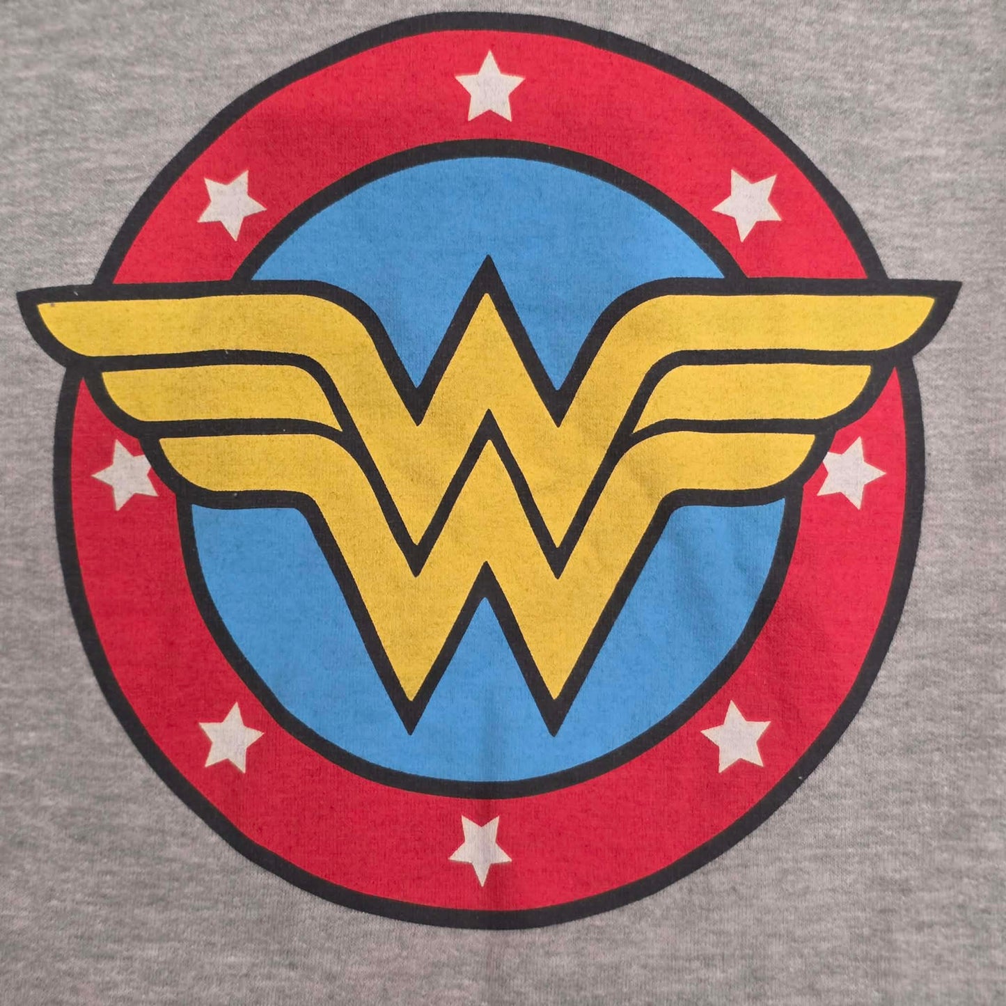 Wonder Woman Girls Hoodie Youth M (7–8) Gray Pullover Sweatshirt DC Comics