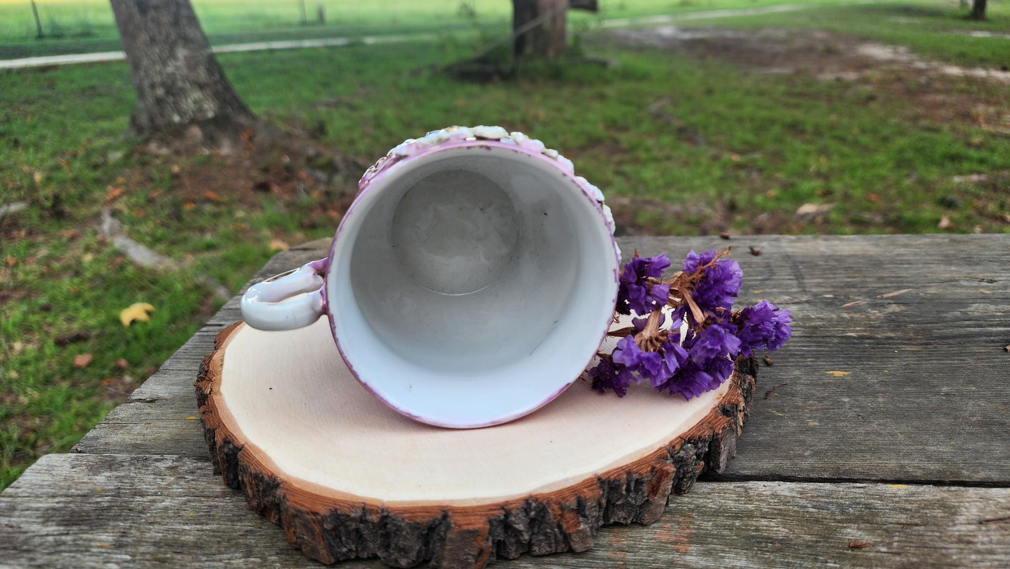 Vintage Germany Pink Lustreware Cup A Present Child's Tea Cup