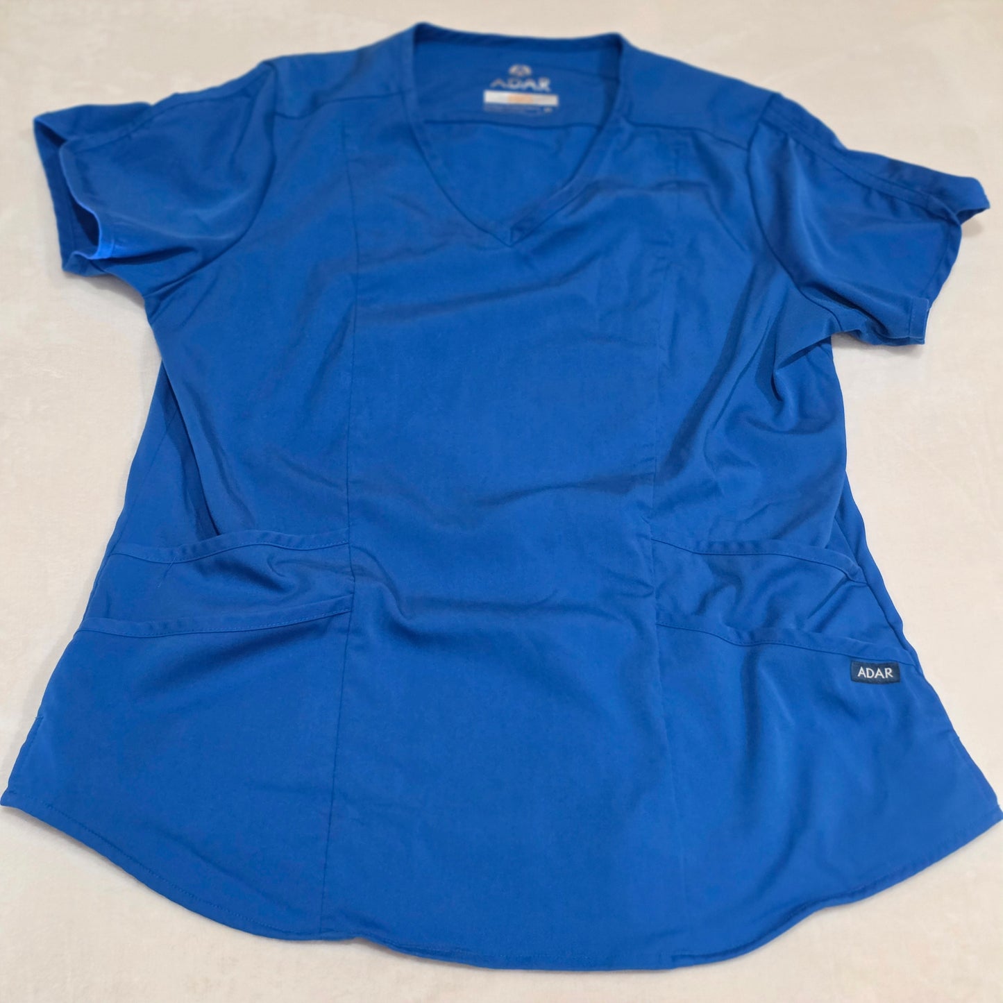 Womens Adar Pro Royal Blue Scrub Set Medium Medical Nurse Uniform Top Pants