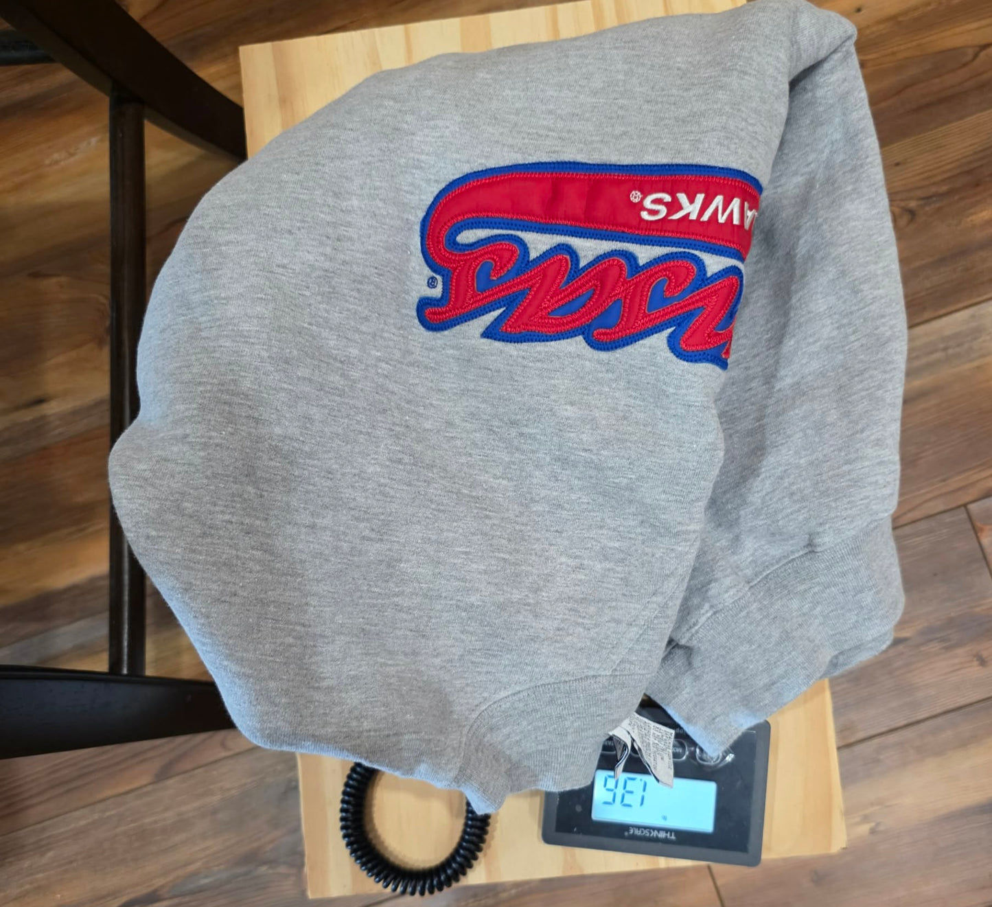 PUMA Kansas Jayhawks Embroidered Crewneck Sweatshirt Gray XL NCAA College