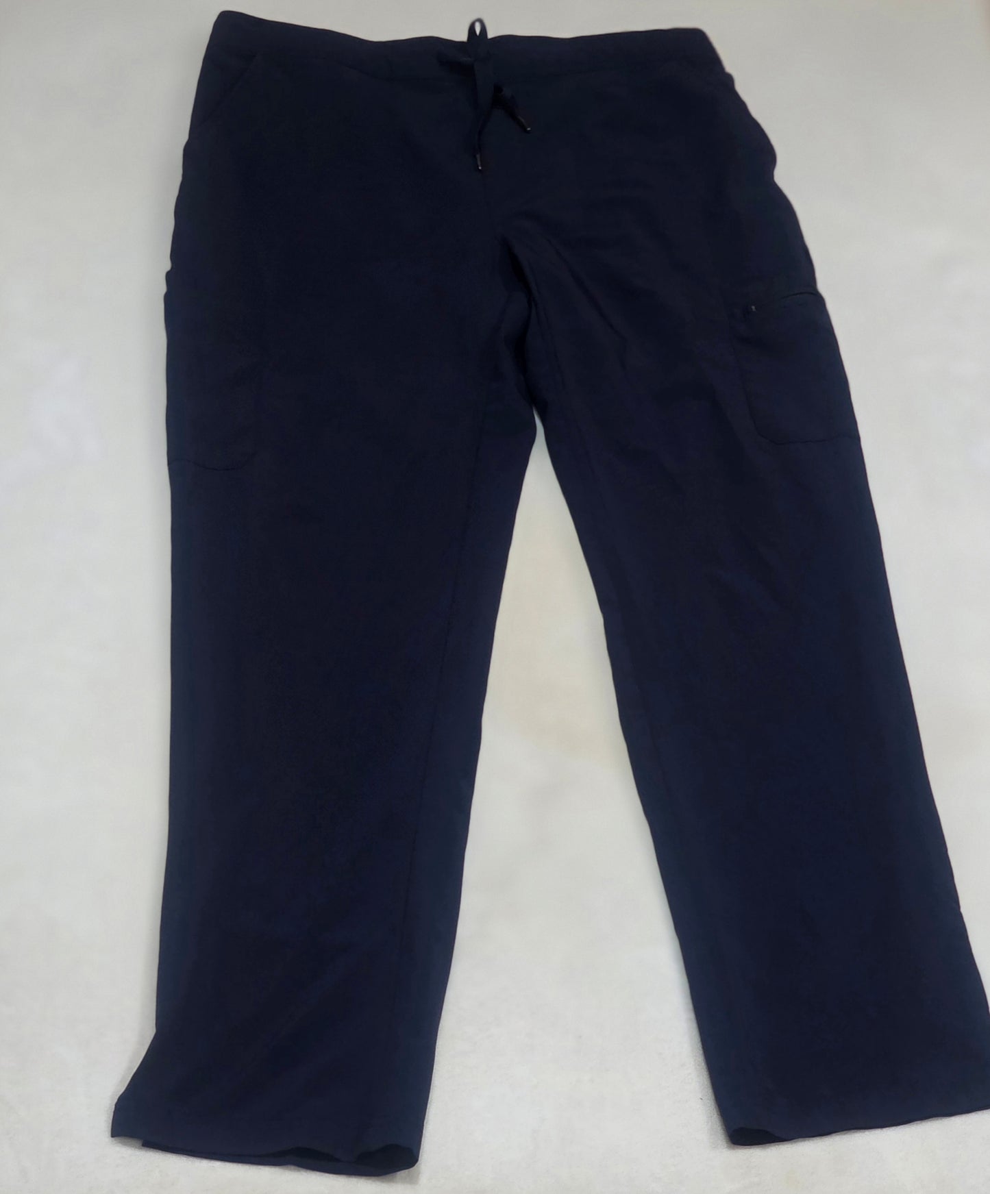 Adar Pro Scrub Bundle Large Navy 1 Top 2 Pants Stretch Medical Uniform Set