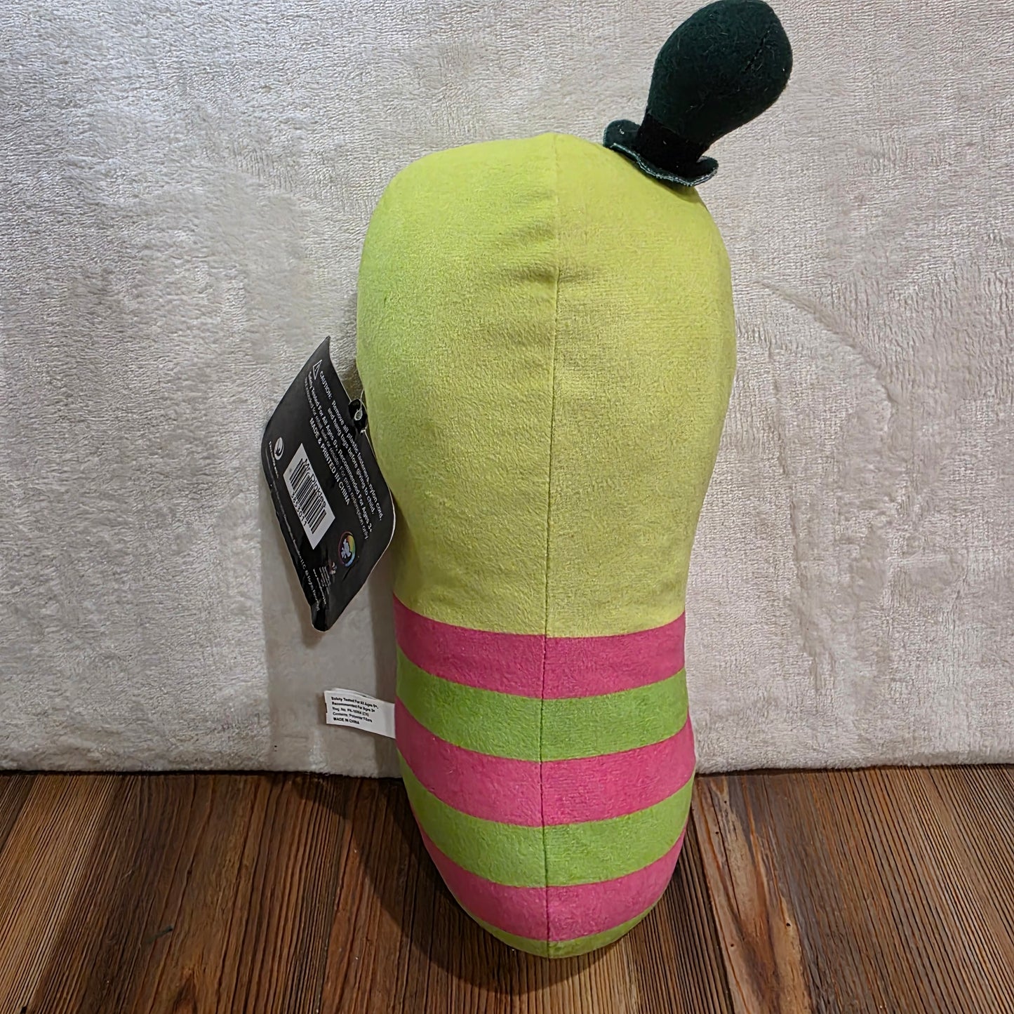 Dreamworks Trolls World Tour 9” Mr Dinkles Green|Pink Worm Toy Factory Plush