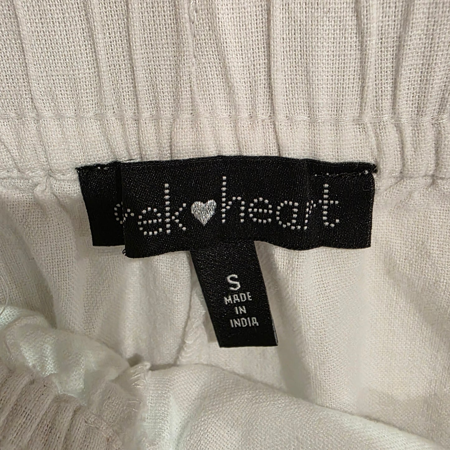 Derek Heart White Shorts Women’s Size S Cotton|Linen Blend
