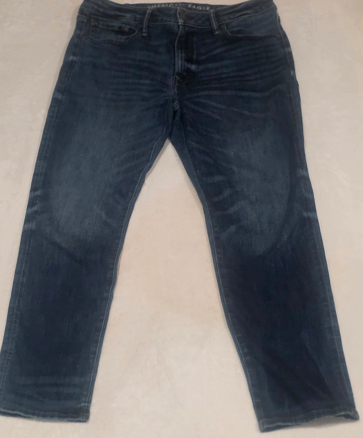 American Eagle AirFlex Jeans Mens 34x30 Dark Wash Stretch Straight Fit Denim