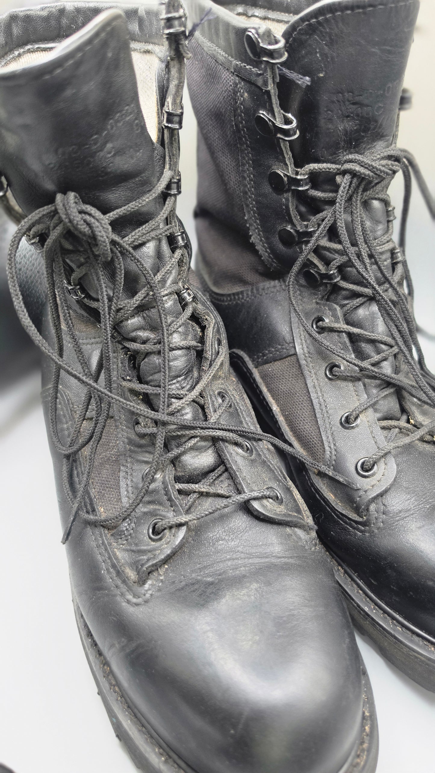 Bates Gore-Tex Military Combat Boots Black Vibram Sole Tactical Army Size Unknown