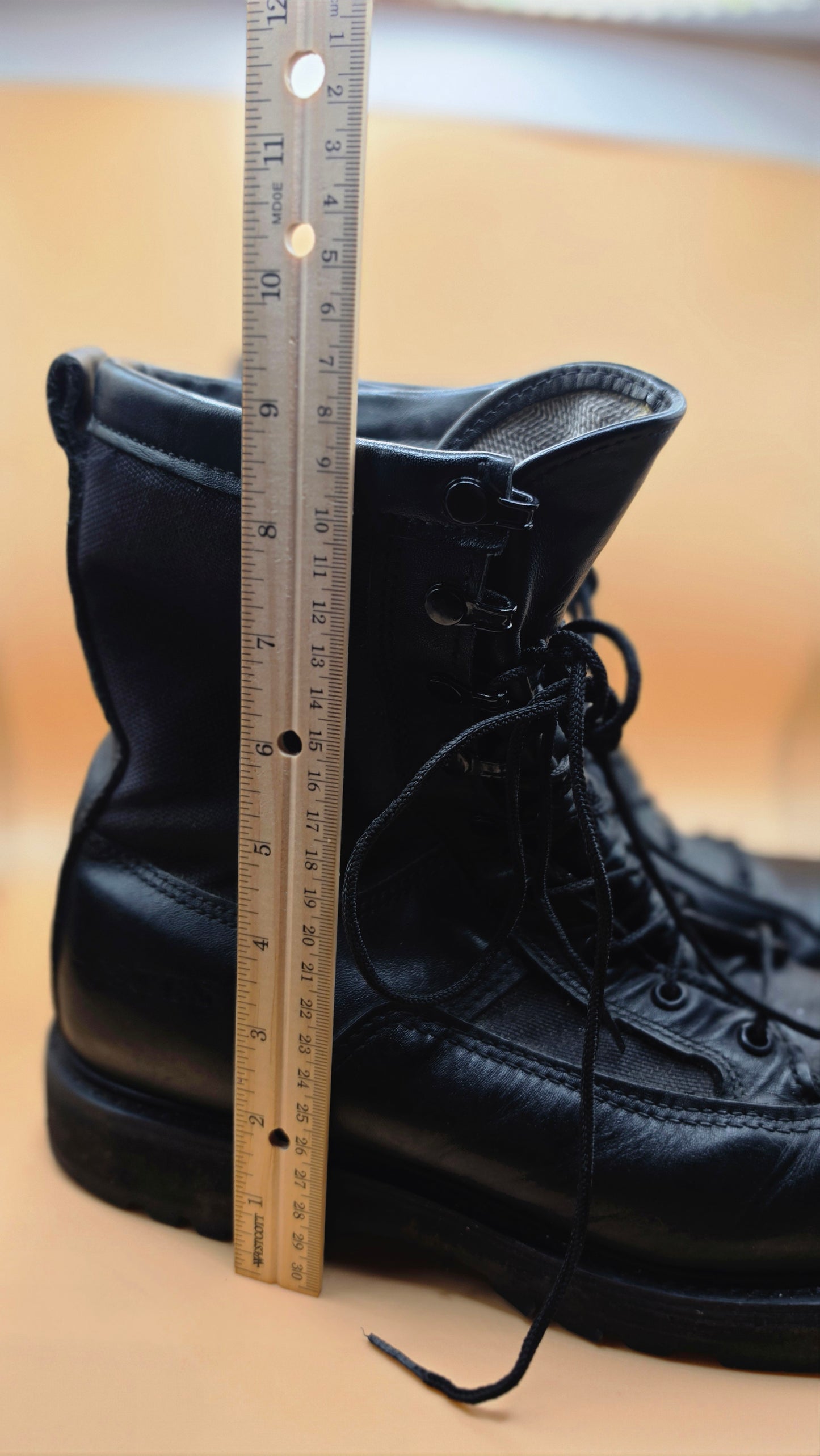 Bates Gore-Tex Military Combat Boots Black Vibram Sole Tactical Army Size Unknown