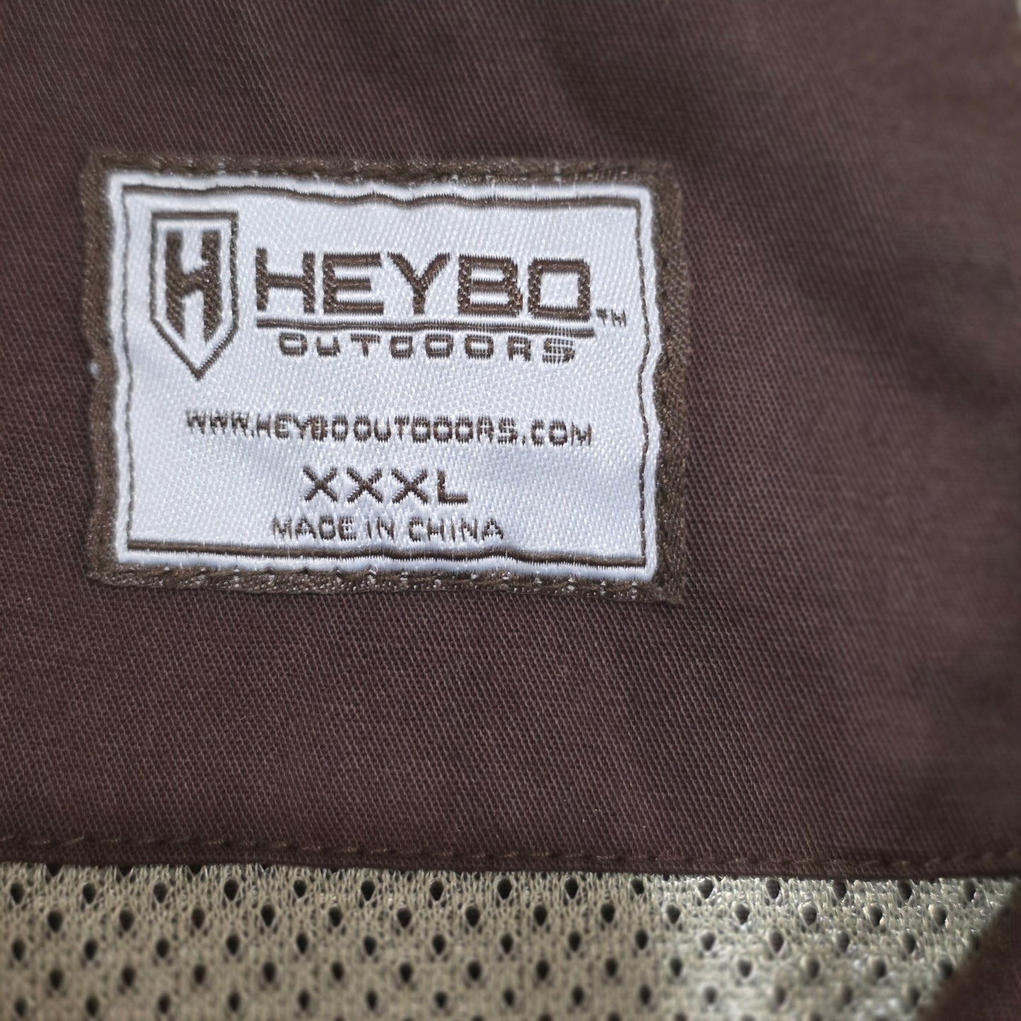 HEYBO Men’s 3XL Brown Blaze Orange Hunting Field Shirt Workwear Vented Utility