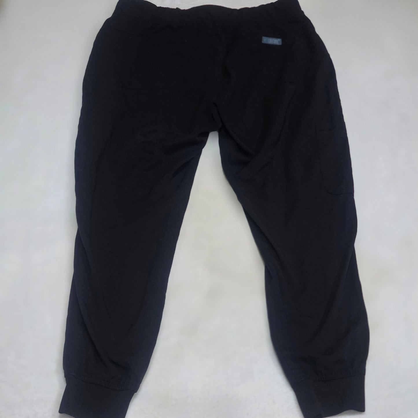 Med Couture Touch Jogger Scrub Pants Womens Medium Black Stretch Medical Uniform