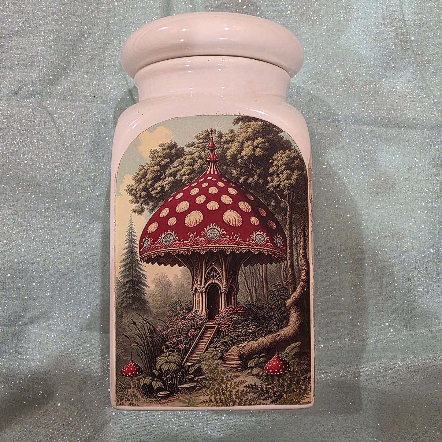 Cottagecore Forest Fantasy Decorative Storage Jar