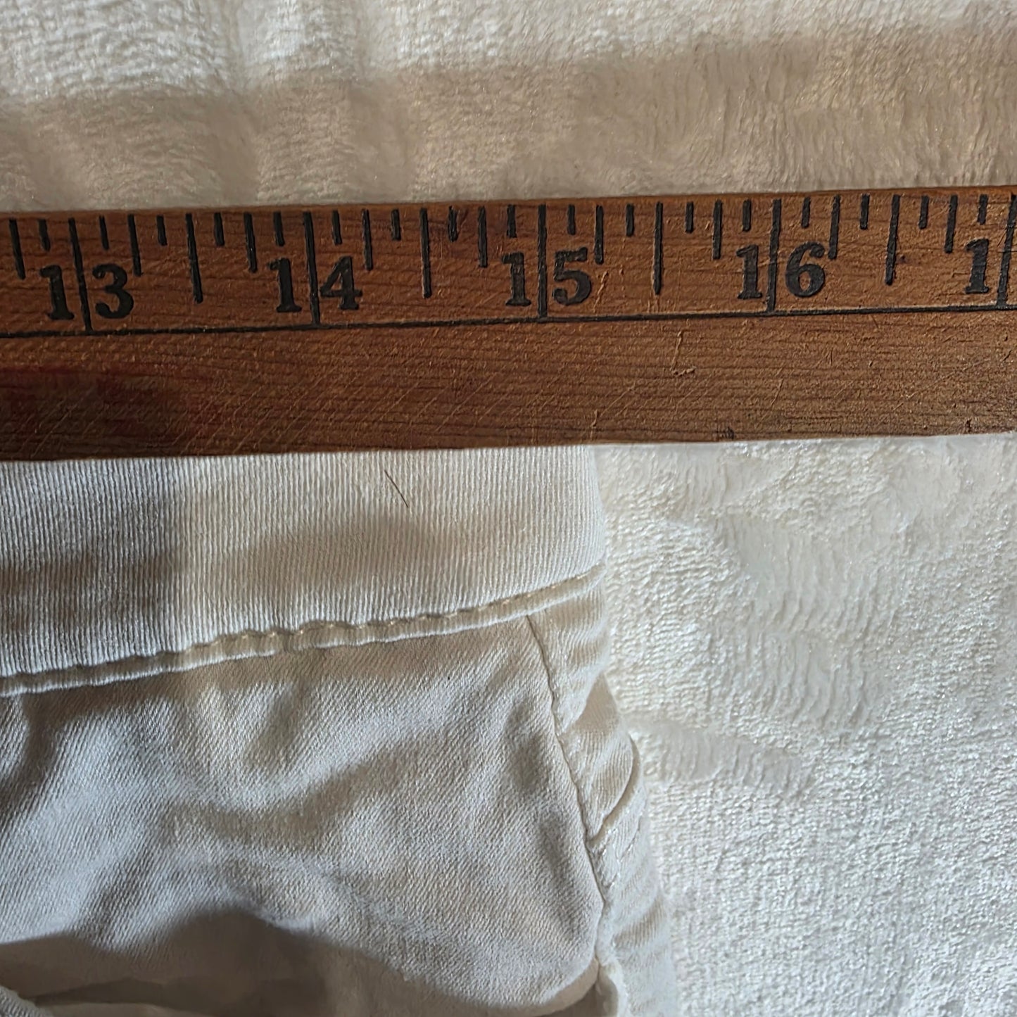 Draper James Jeans Women’s White Size 12 High Rise Straight Leg Elastic Waist