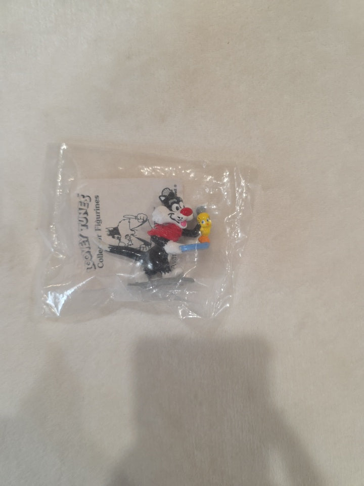 Vintage Looney Tunes Sylvester & Tweety Shell Gas Collectible Figurine Toy 1990 WB NIP