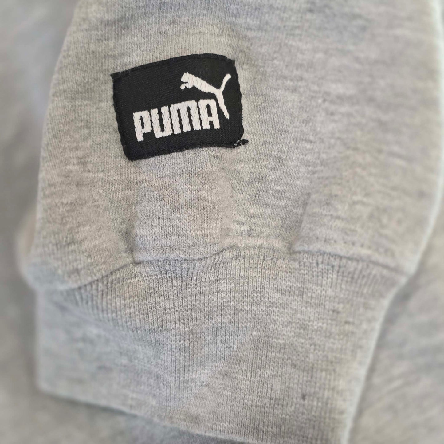 PUMA Kansas Jayhawks Embroidered Crewneck Sweatshirt Gray XL NCAA College