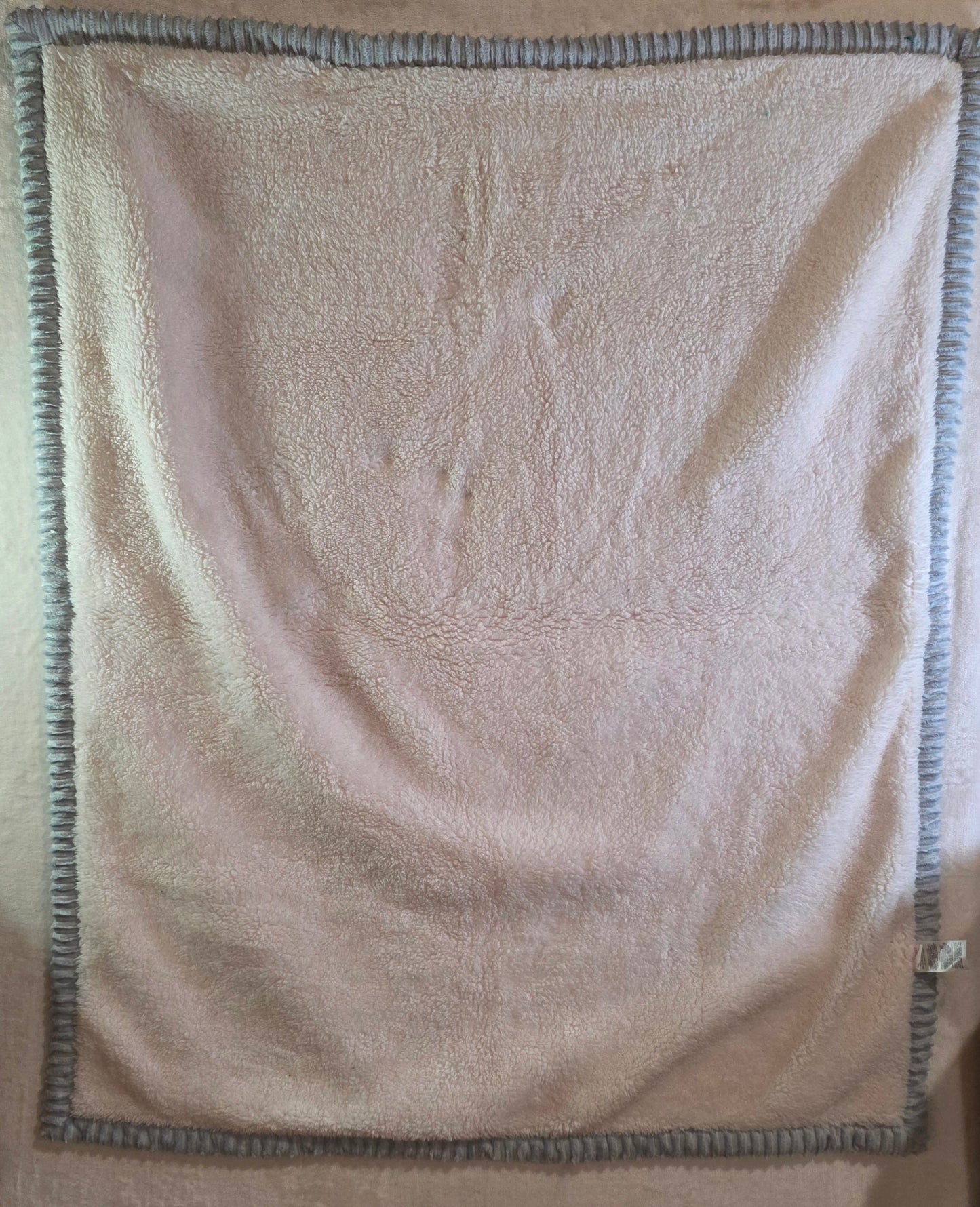 Chickpea Baby Blanket Pink|Grey|White 30”x36” Plush Soft