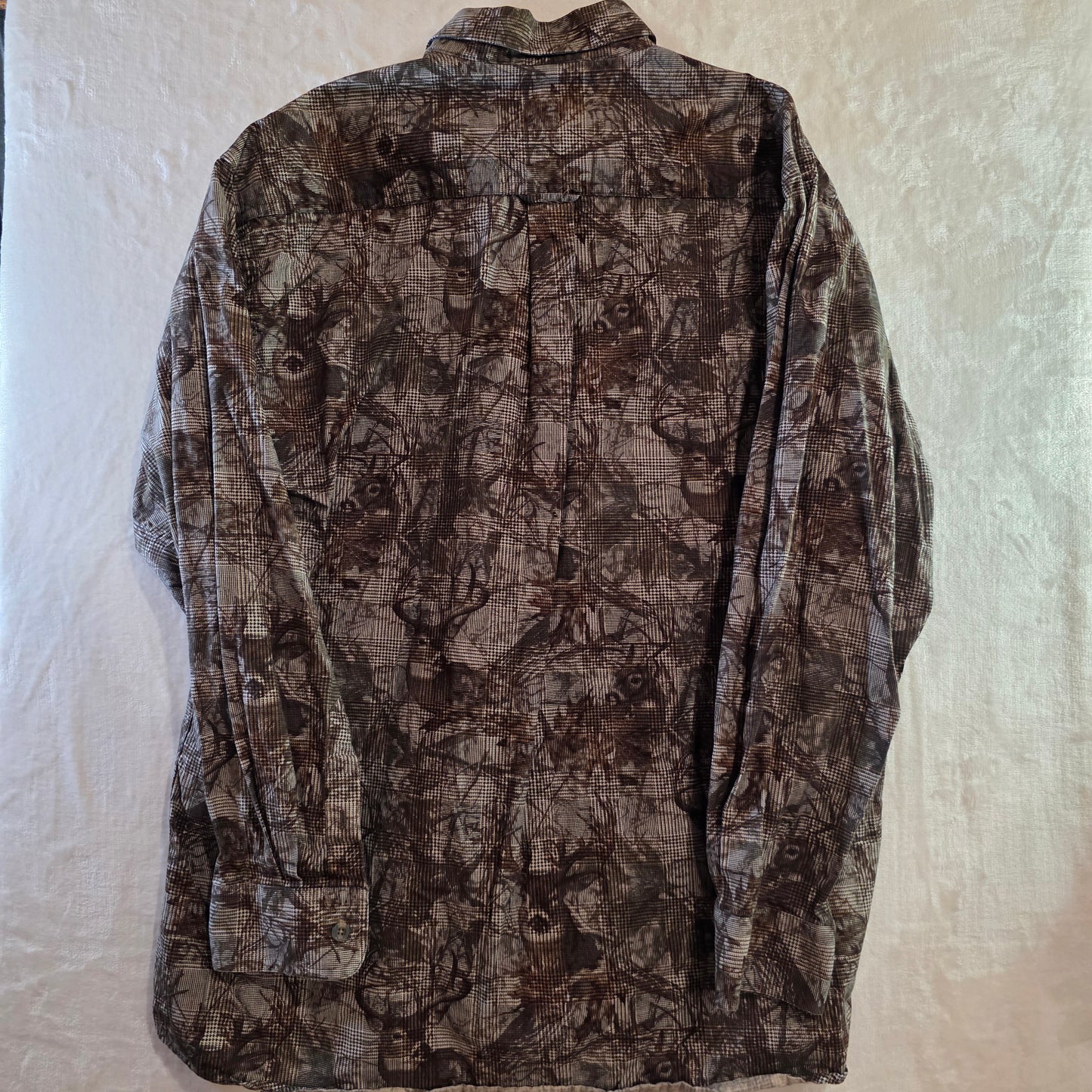 Redhead Shirt Large Tall Camo Bucks Whitetail Deer Button Down Long Sleeve