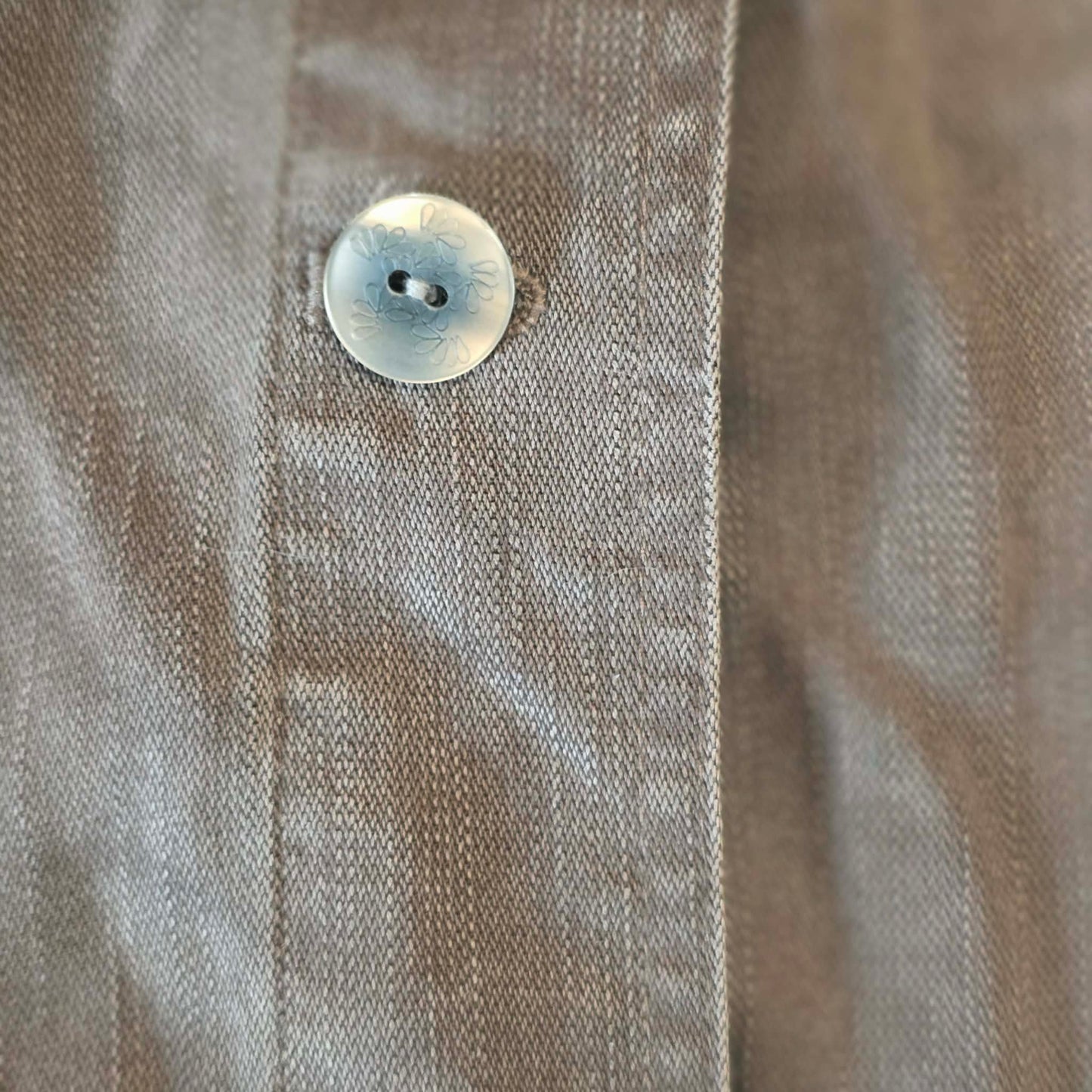 J.Jill Women’s Brown Button Front Jacket Peplum Back Size 1X Utility Style