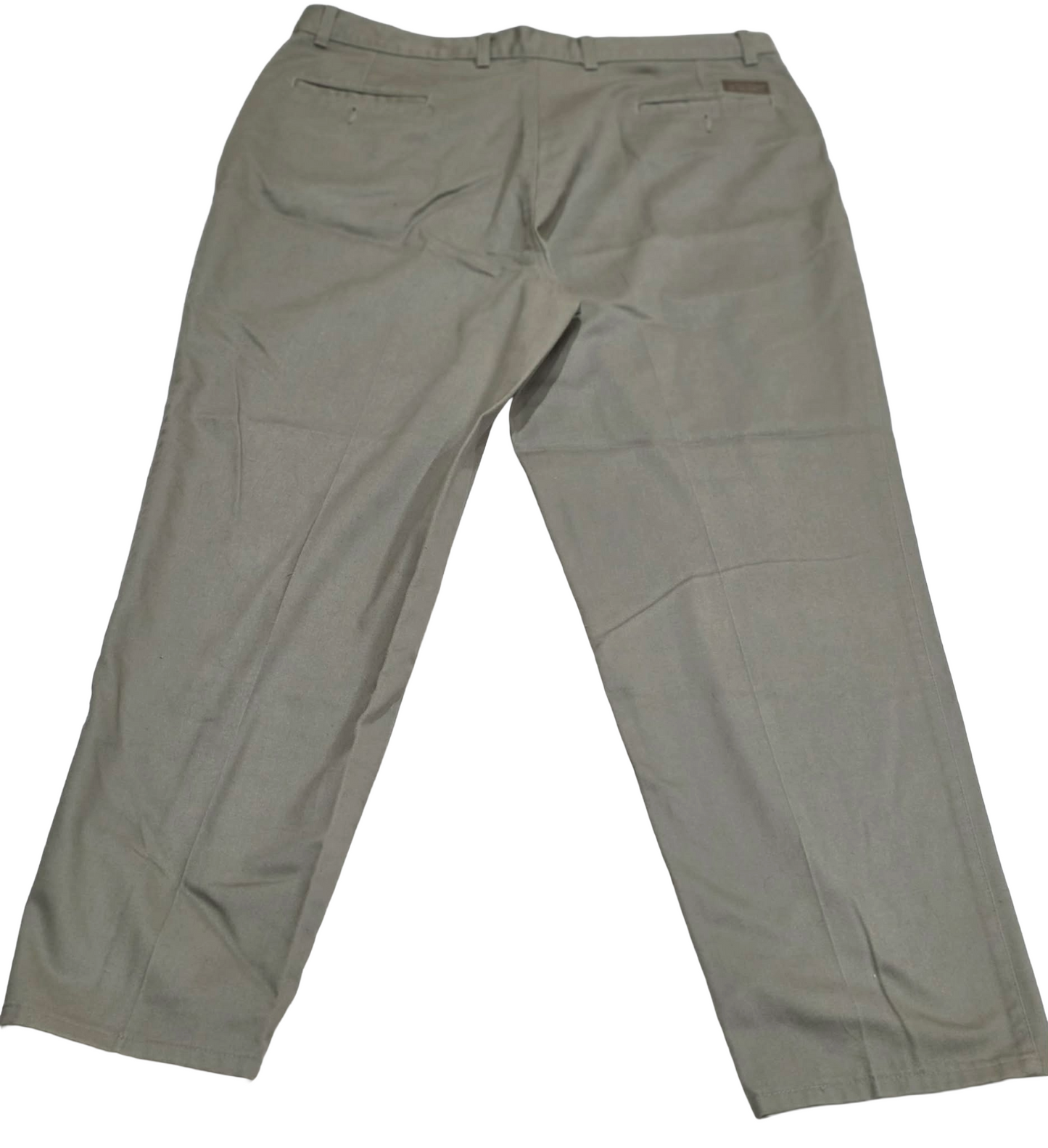 Haggar Men’s Khaki Dress Pants 38x31 | Pure Cotton Flat Front Slacks | Straight Leg