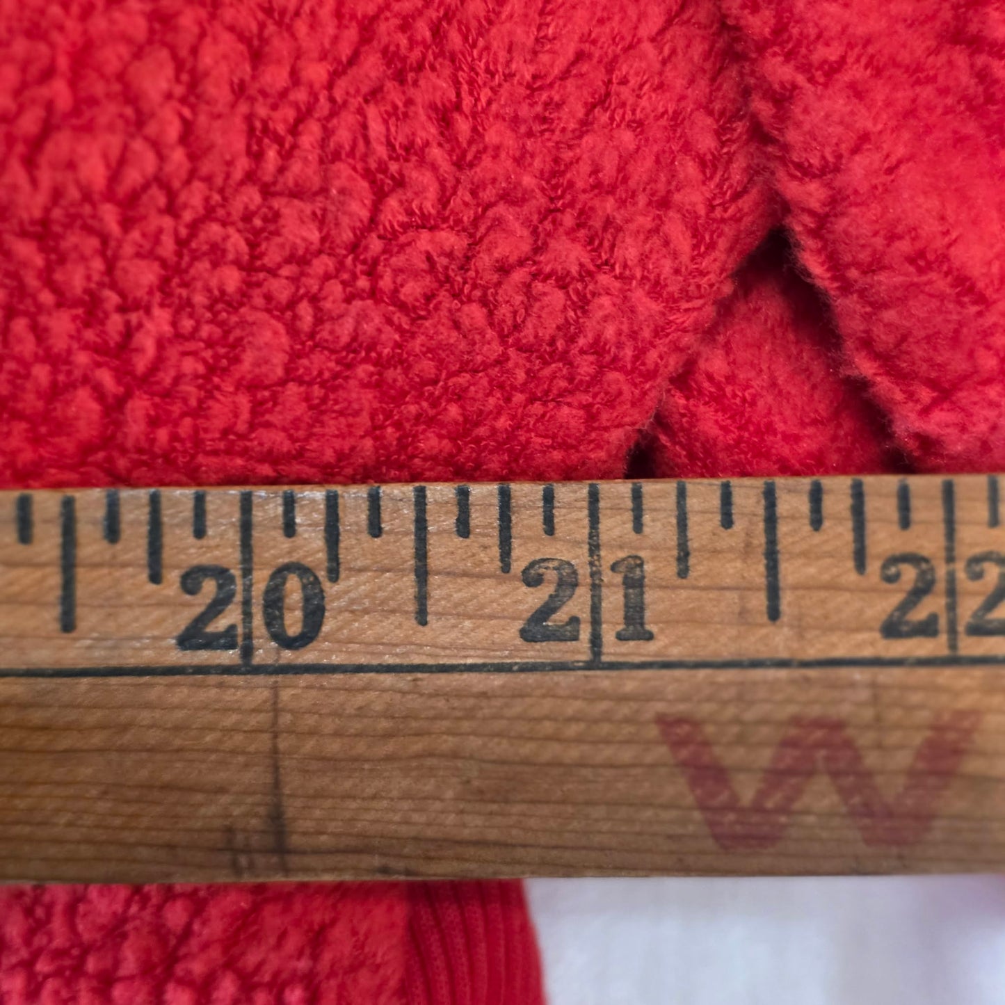 Aerie Red Sherpa Fleece Sweatshirt Side Slit Cozy Pullover “A Little Naughty”