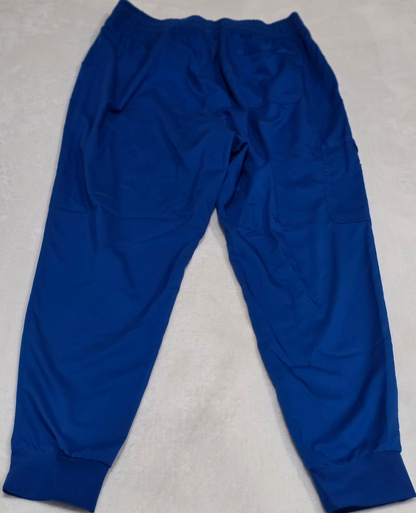 Cherokee Scrub Pants L Royal Blue Jogger Nurse Medical Workwear WW115
