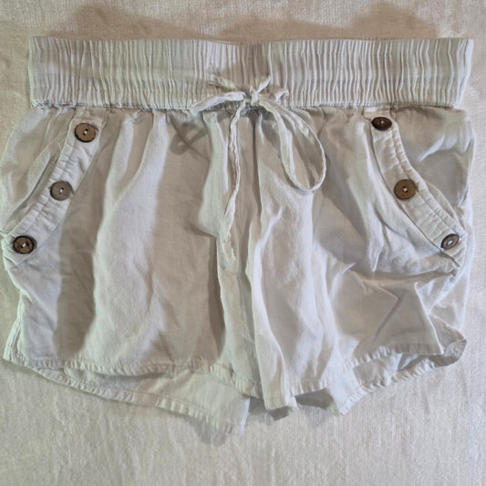 Derek Heart White Shorts Women’s Size S Cotton|Linen Blend