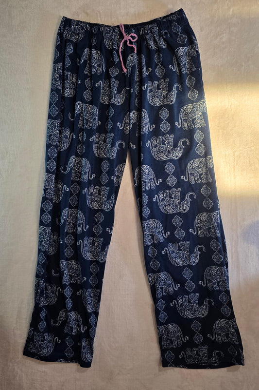 Bobby Brooks Sleepwear Women’s Size S Pajama Pants Elephant Pattern