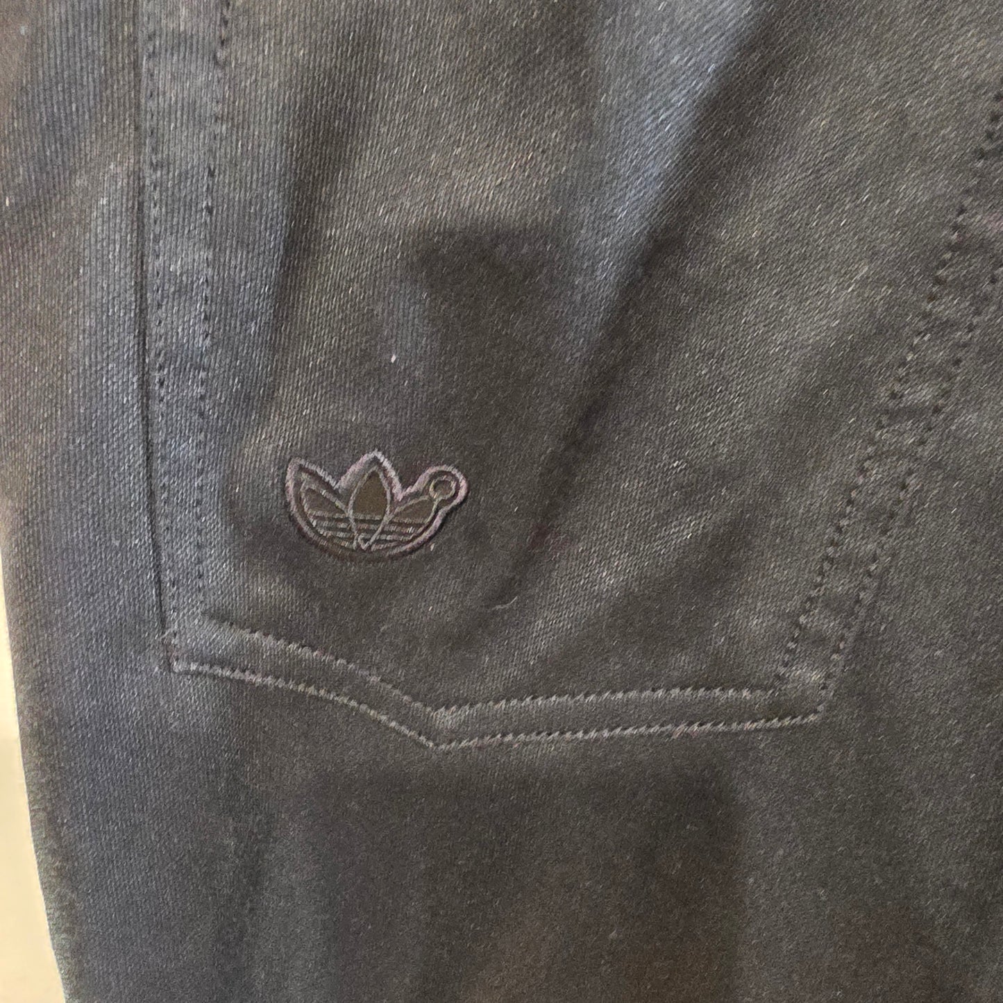 Adidas Adibreak Women’s Tripp Style Pants Size 6 Black Blue Version Snap Button