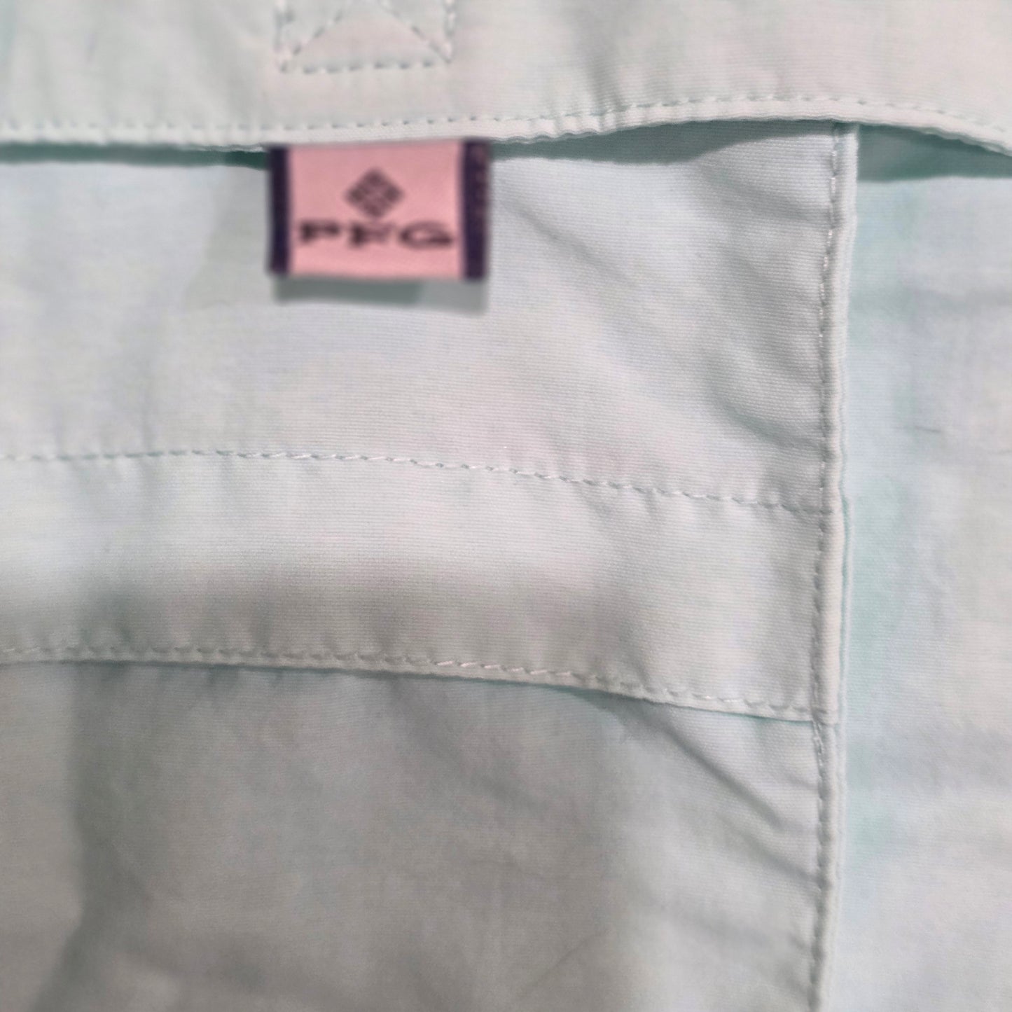 Columbia PFG Omni-Shade Fishing Shirt Men’s XXL Mint Short Sleeve Vented Outdoor