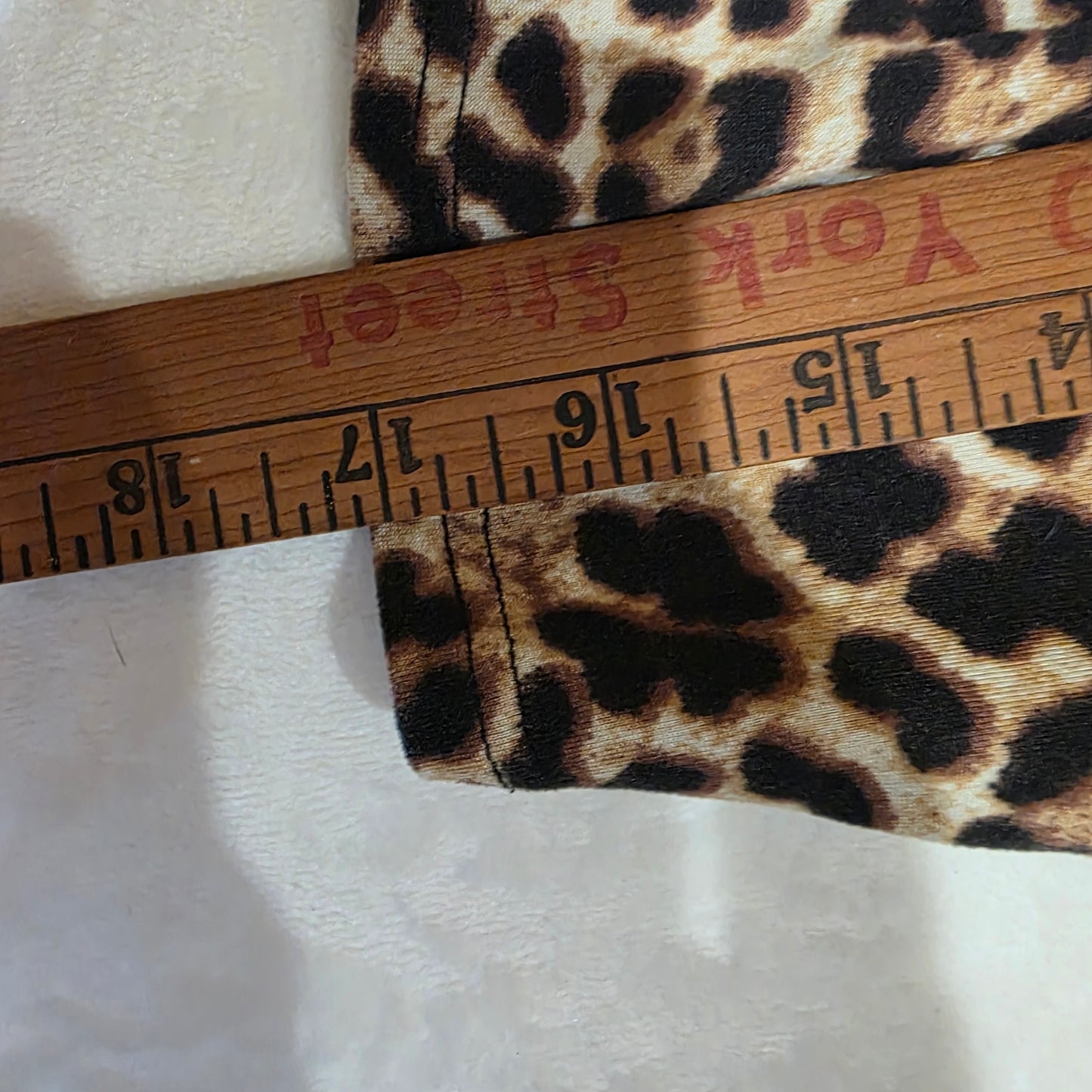 Womens Leopard Print Raglan Sleeve Top Black Casual Shirt Lightheart Size Large