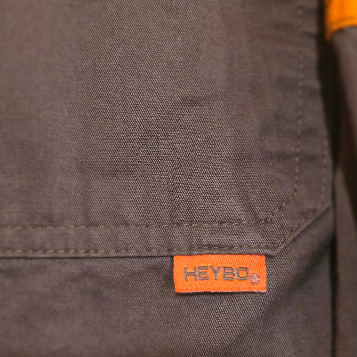 HEYBO Men’s 3XL Brown Blaze Orange Hunting Field Shirt Workwear Vented Utility