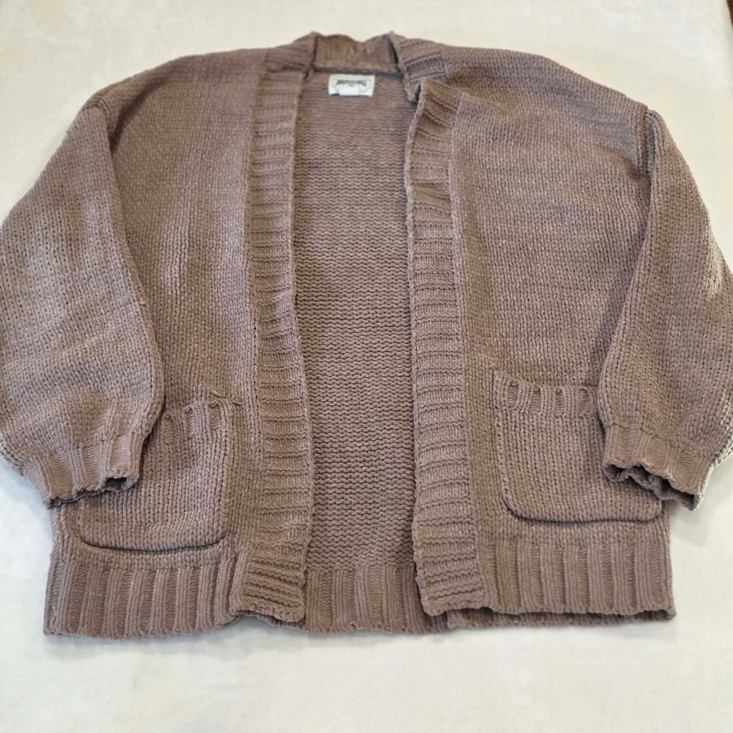 American Eagle Chunky Knit Open Front Cardigan Sweater w/ Pockets – Size Small