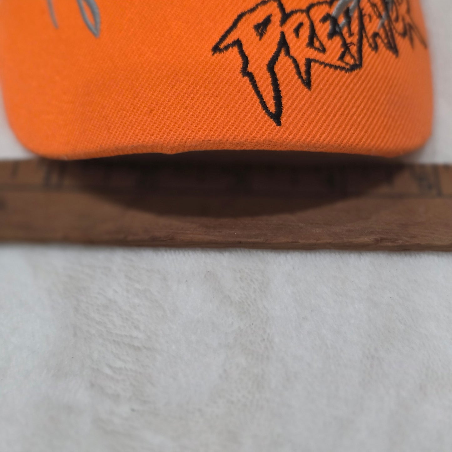 Predator Deer Skull Blaze Orange Camo Hunting Hat - KYS Design Cap, One Size