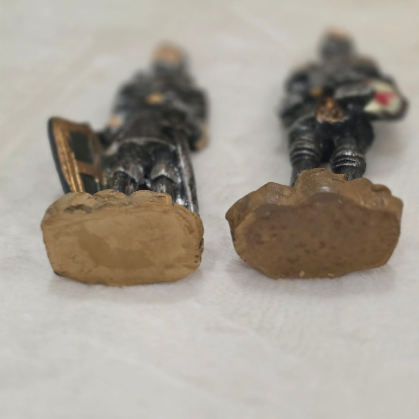 Set of 4 Medieval Knight Figurines – Hand Painted Armor Soldiers