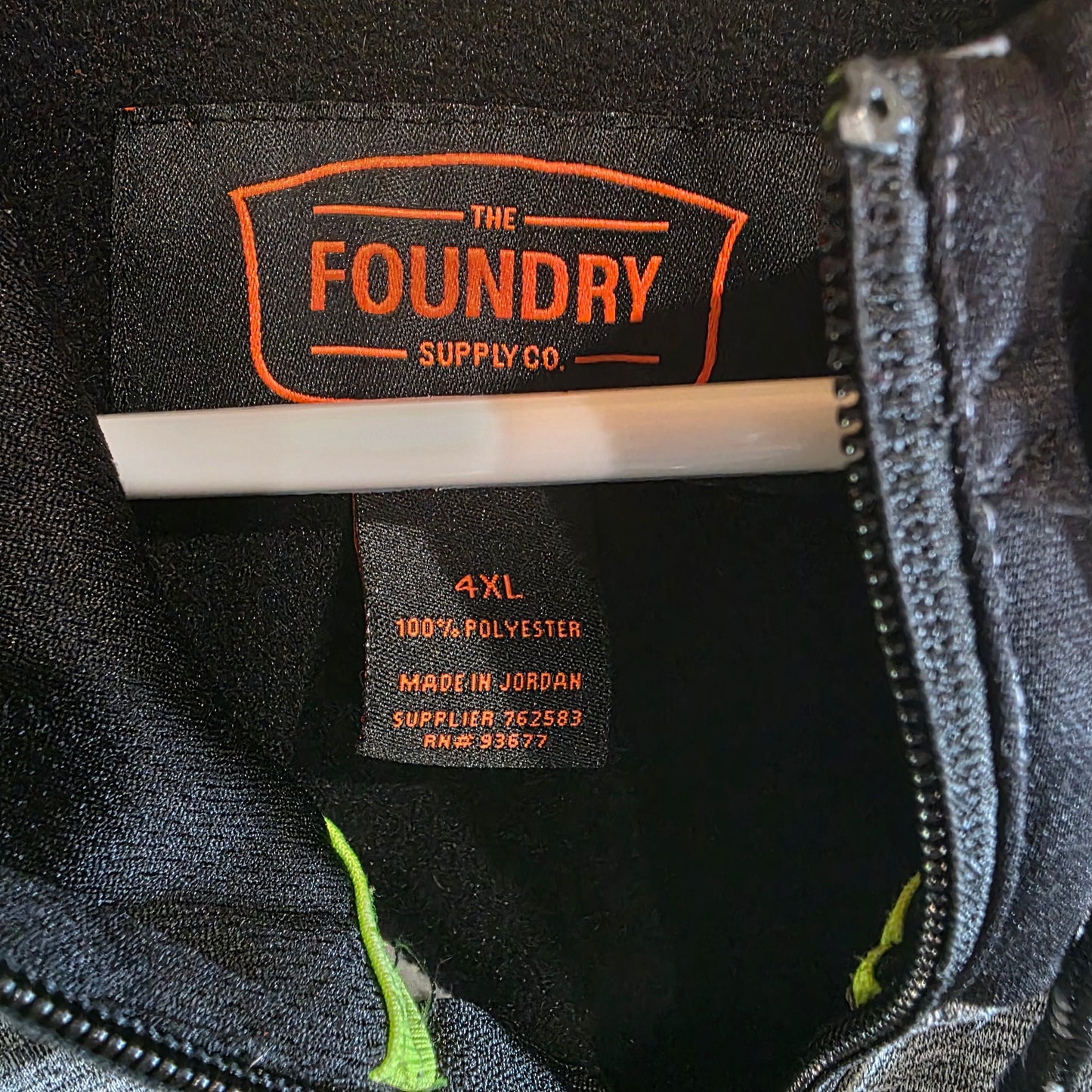 Foundry Size 4XL Mens Hoodie Full Zip Jacket Long Sleeve