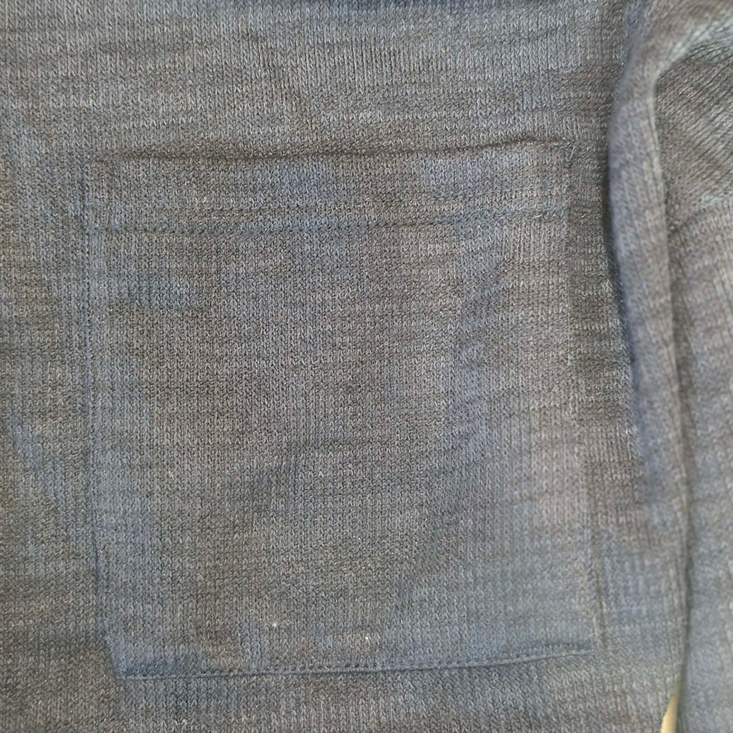 Blu Pepper Cozy Navy Henley Sweater Collared Button Front Long Sleeve Size Small