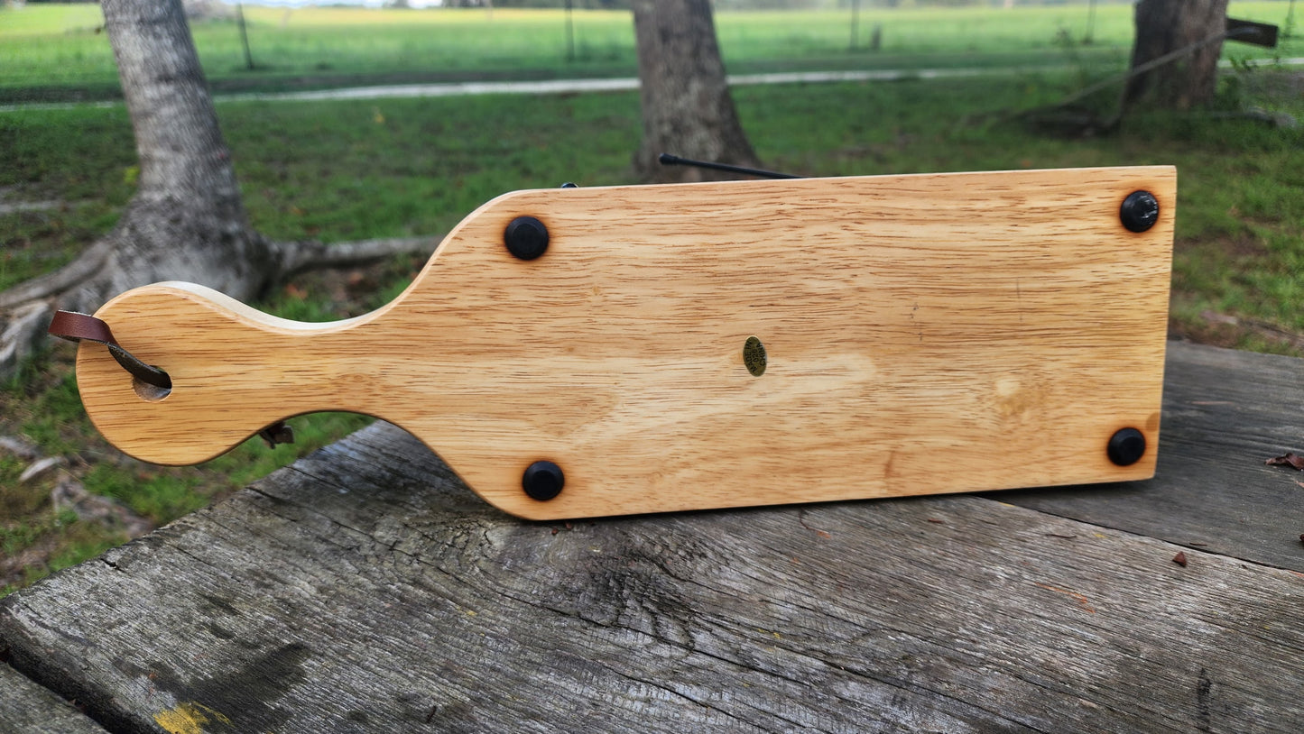 Charcuterie Board Wood Glass Decorative Wine with Leather Hanging Strap