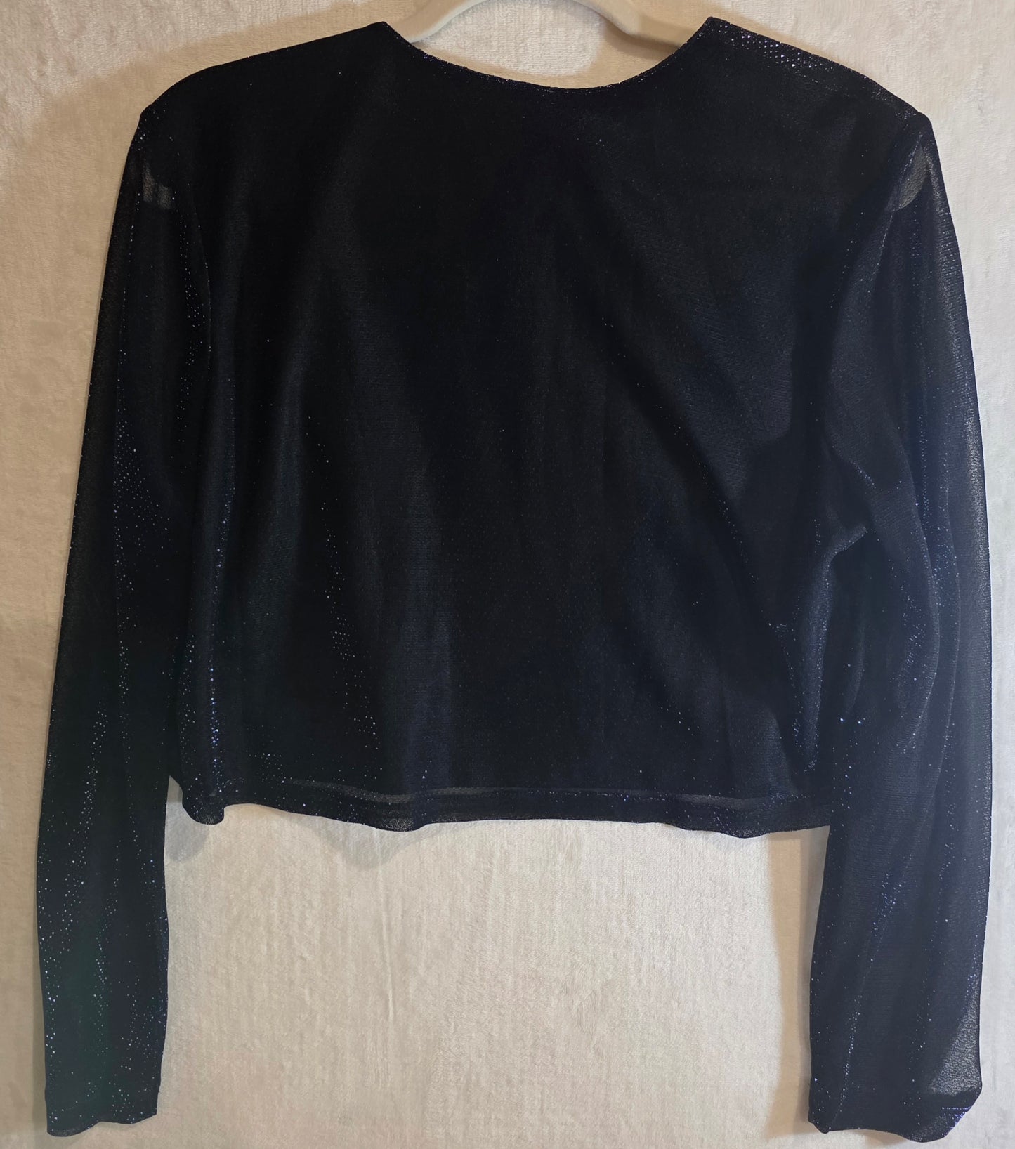 Vintage Sarade Nites 80’s Blue|Black Shimmering Jacket Made in USA Women’s Size 8