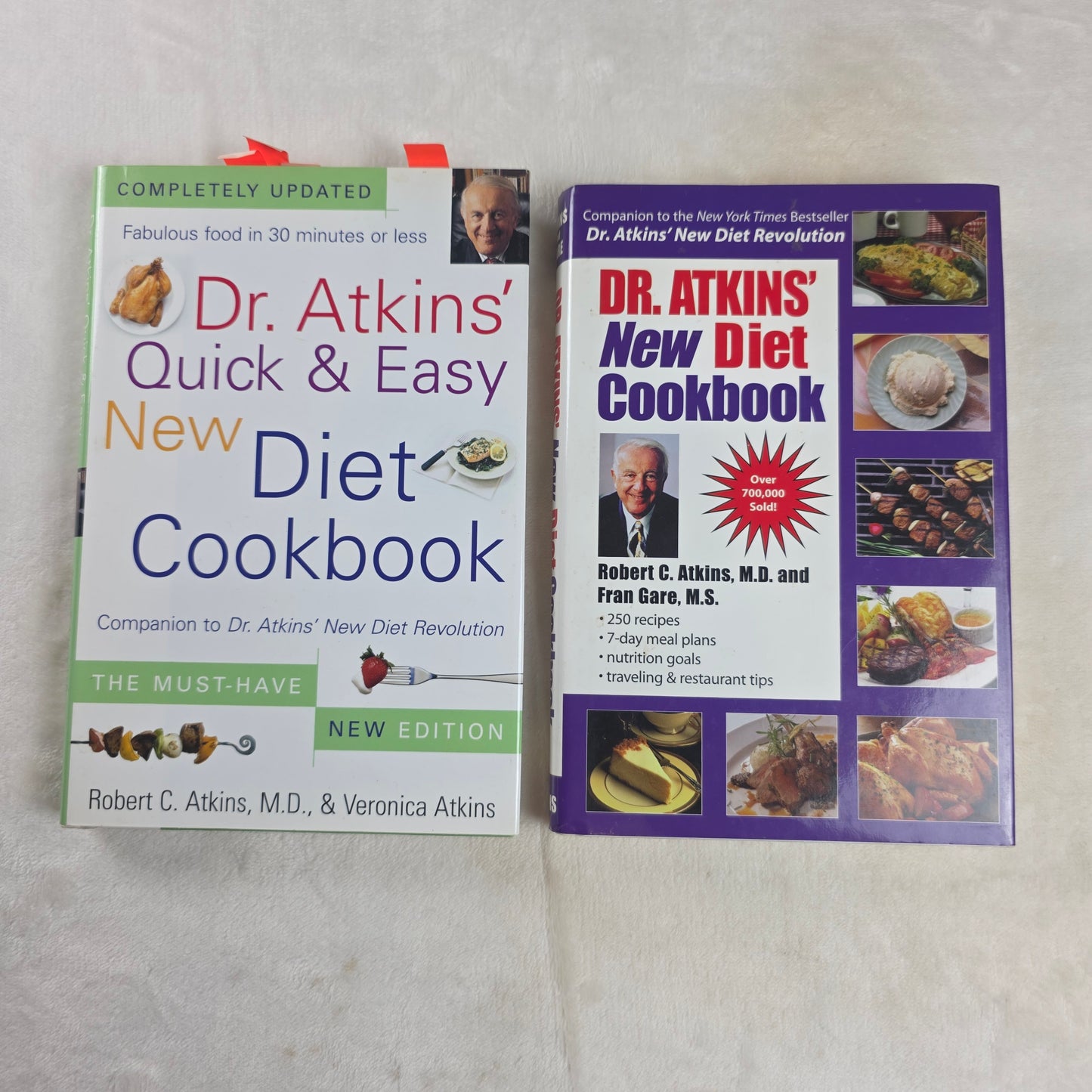 Vintage Dr. Atkins Cookbook Bundle | Low Carb Recipe Book Set